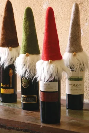 Secure Checkout Kalalou Santa Wine Toppers With Wispy Beards - Set Of 4 - Multi