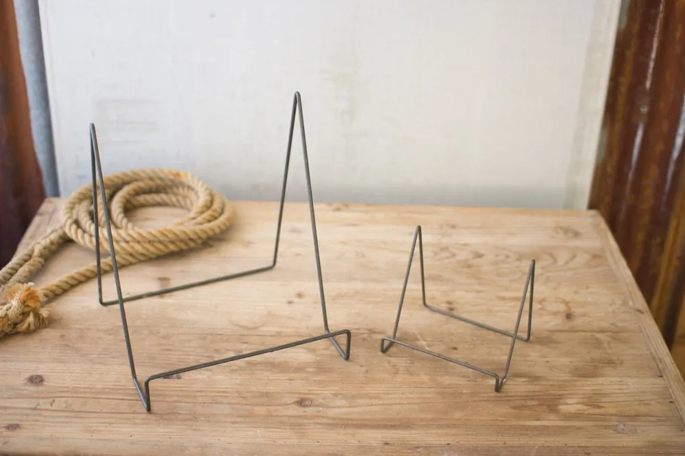 Professional Grade Kalalou Wire Easel With Raw Metal Finish (Set Of 6)