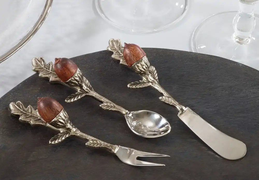 Final Sale Acorn Cocktail Knife - Set of 4 by Saro