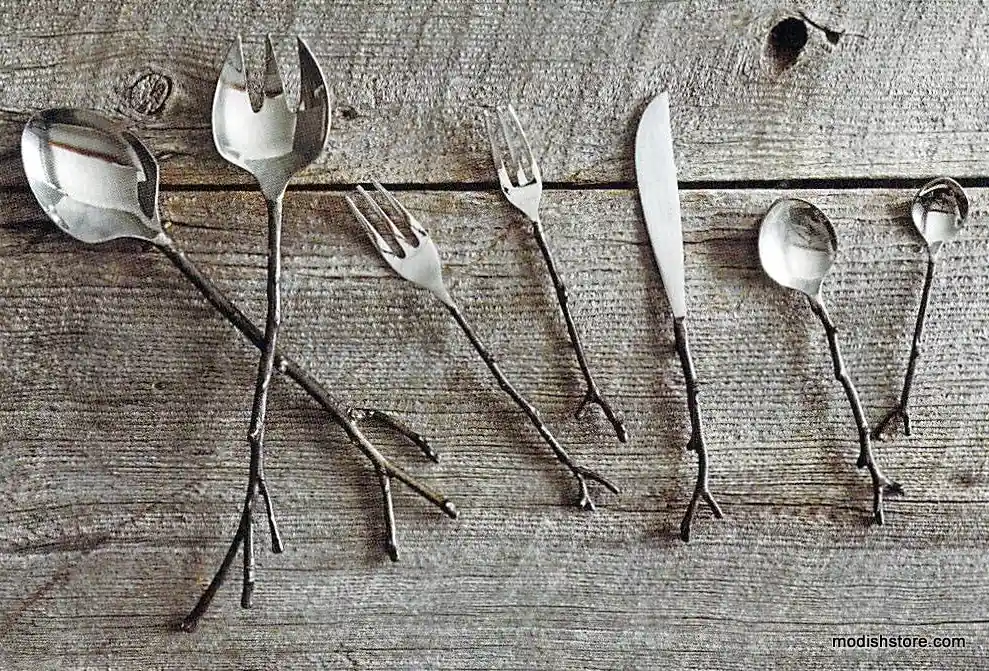 Bronze Sapling Flatware & Servers Factory Price