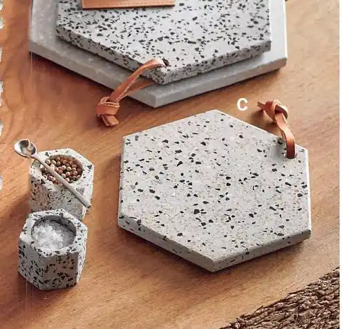 Price Cut Terrazzo Serving Boards, Set of 3