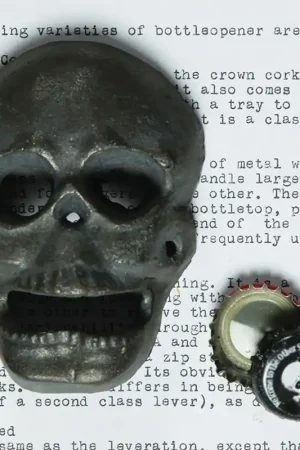 Secure Checkout HomArt Skull Bottle Opener - Natural - Set of 6 -Natural