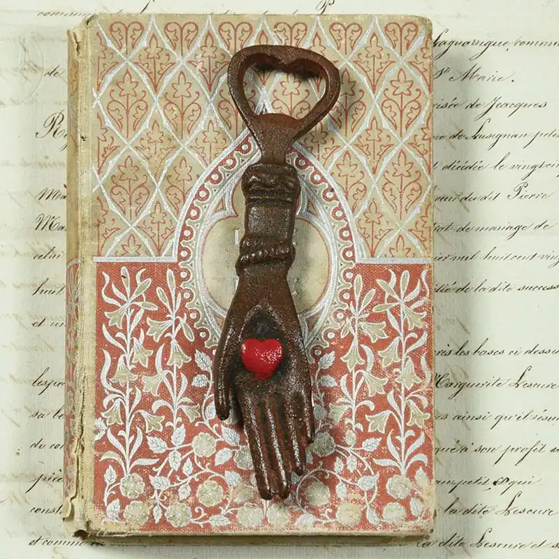 Super Sale HomArt Hand With Heart Bottle Opener - Natural - Set of 6 -Natural