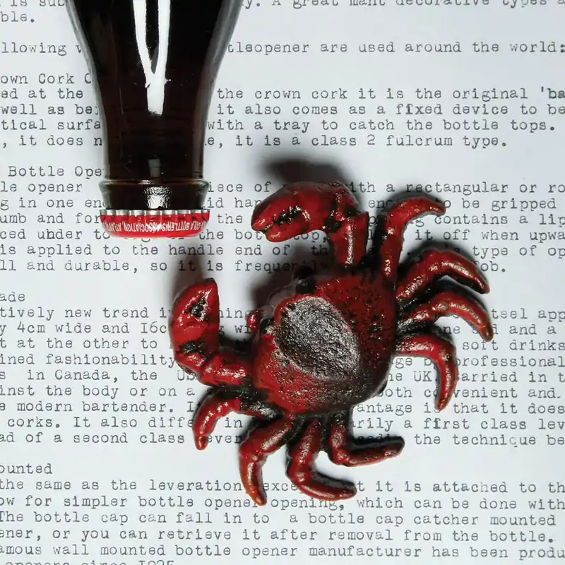 HomArt Crab Bottle Opener - Red - Set of 6 -Red Flash Sale