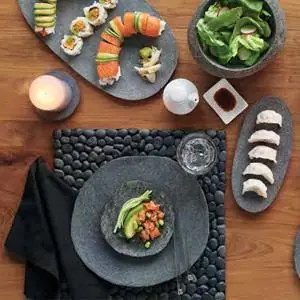 Stoneshard Plate (Set of 4) by Texture Designideas In Demand