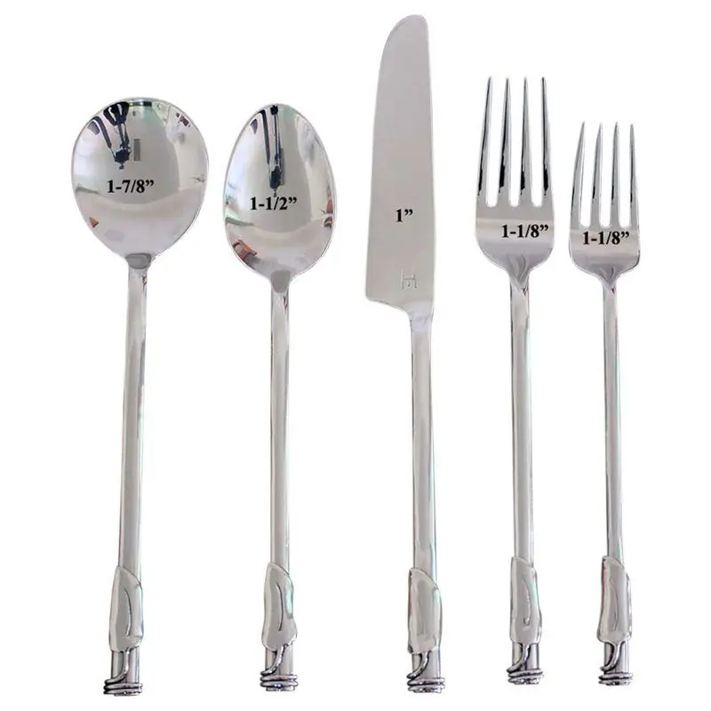 Top Pick Haussmann Leaf 3 Coil Round Flatware 5 Pc Setting X 4 Place Settings