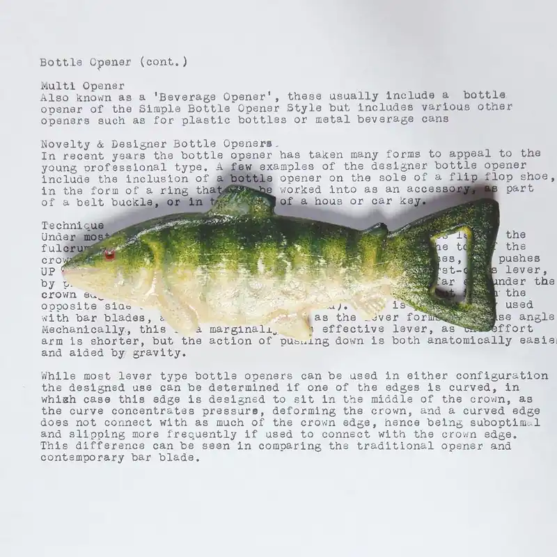 HomArt Fish Bottle Opener - Set of 6 -Green, White Bargain