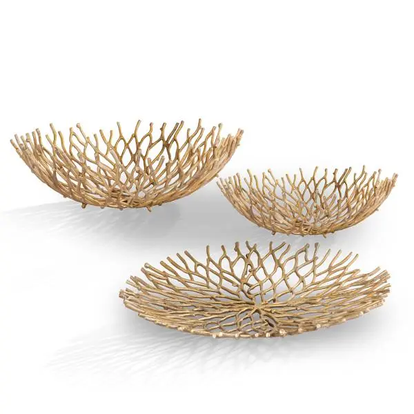 Coral Tray and Bowls Set By SPI Home - 6in Height Get Yours