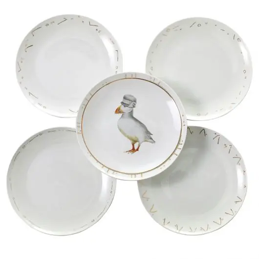 Trusted Brand Sale E+E Framily Dinner Collection Set Of 4 By Accent Decor - White - Ceramic - 92451