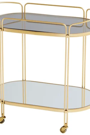 Motif Bar Cart - Gold-Amber Limited Time