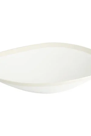 Large Laura Bowl - White-Cream Discount