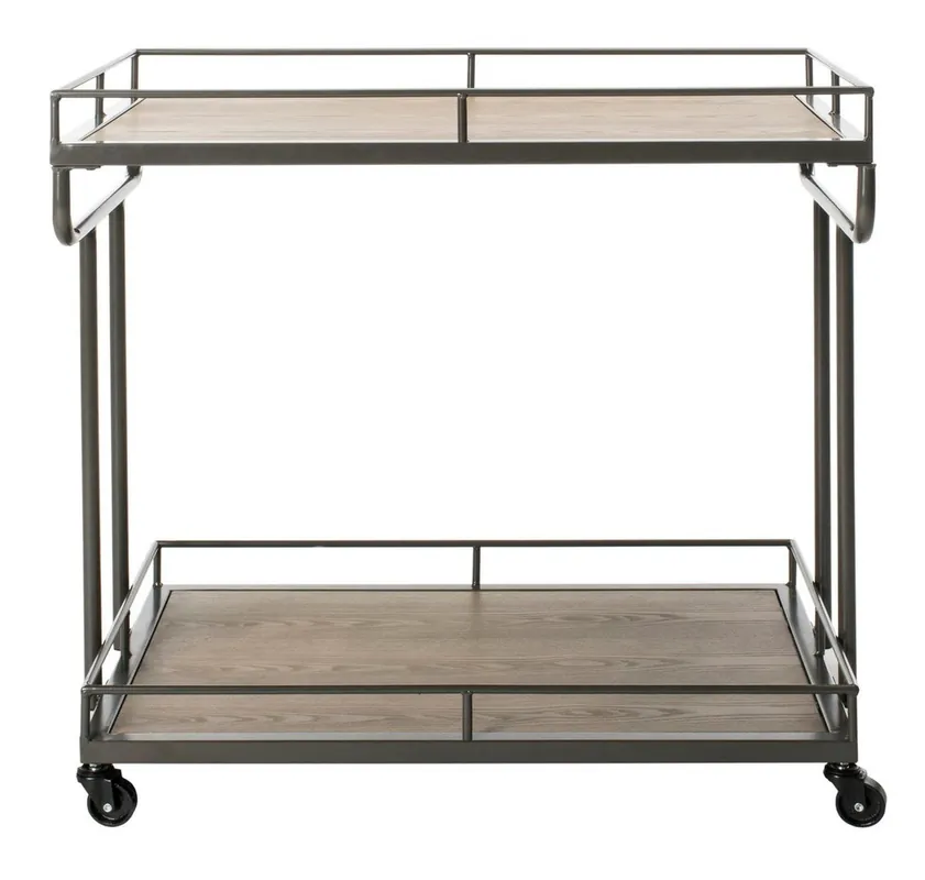 Handmade Safavieh Dawson 2 Tier Rectangle Bar Cart