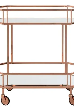 Grab Now Safavieh Silva 2 Tier Octagon Bar Cart