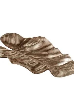 Hassle-Free Returns Large Leaf It Here Tray By Cyan Design - Brown-Bronze-Rust