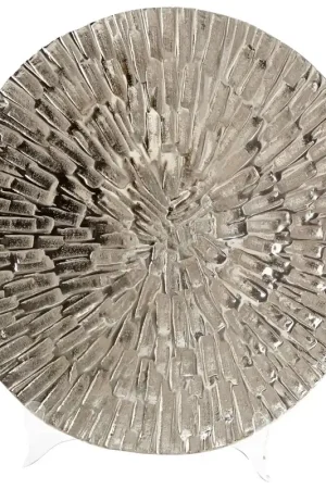 Discount Large Flagstone Tray By Cyan Design - Silver-Grey-Smoke