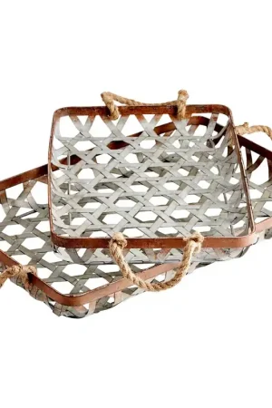 Prismo Trays By Cyan Design - Silver-Grey-Smoke Mega Sale