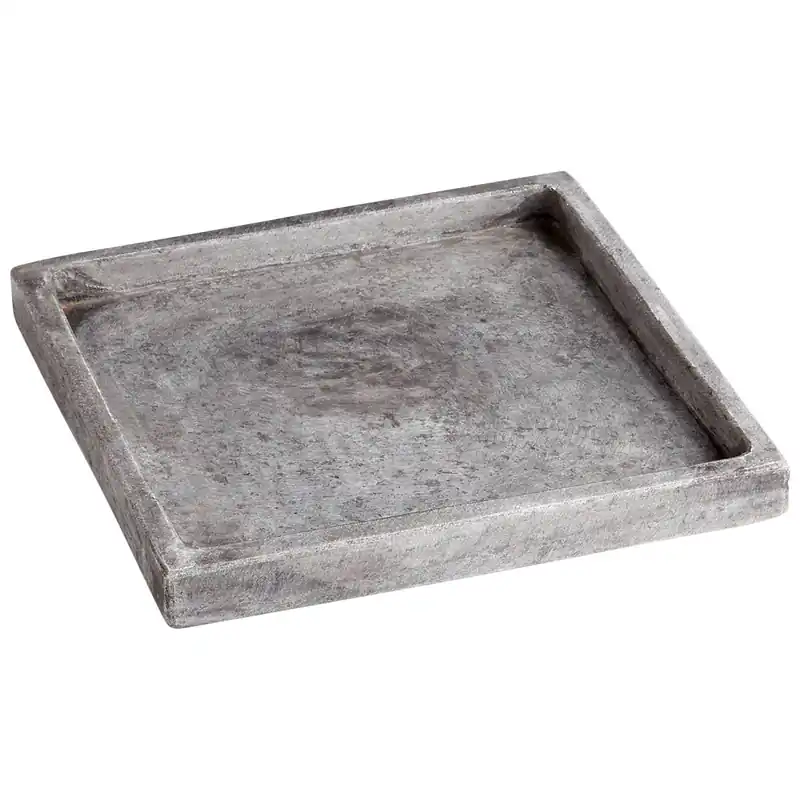 Modern Gryphon Tray By Cyan Design - Silver-Grey-Smoke