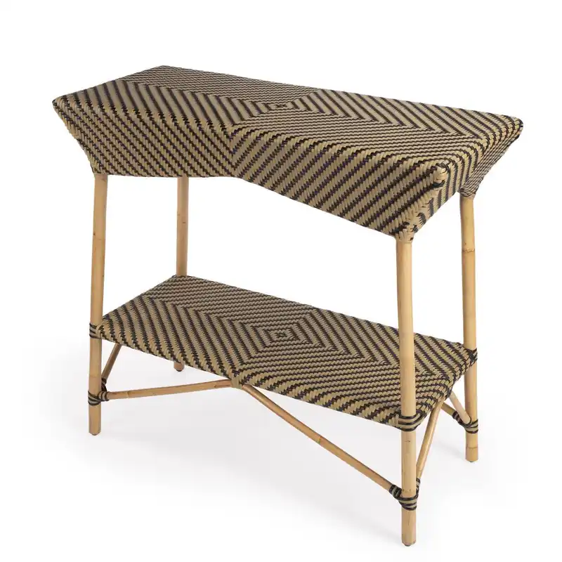 Brown And Beige Rattan Bar Cart By Homeroots Special Offer