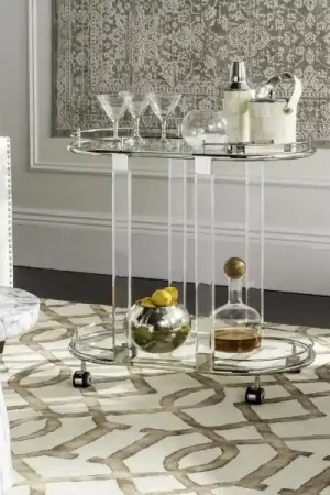 Hot Picks Safavieh Lennon Bar Trolley - Silver