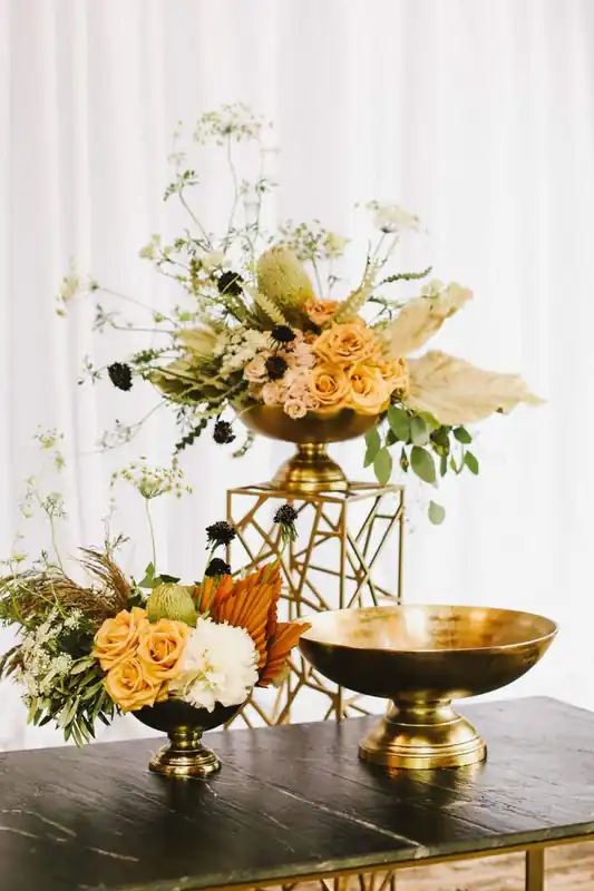 Oscar Bowl Set Of 2 By Accent Decor - 3 Sizes - Gold - Metal - 72809 - 72810 - 72811 Buy Today