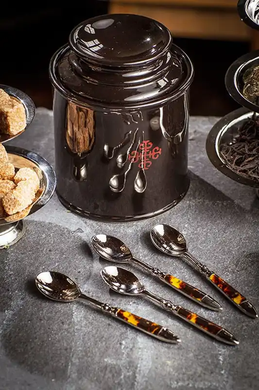 Ceramic Tea Canisters set of 2 by Vagabond Vintage New Arrival