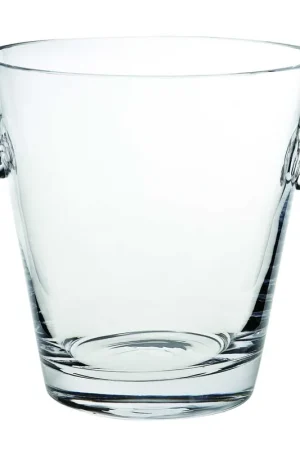 One Day Deal 9 Mouth Blown European Glass Ice Bucket Or Cooler By Homeroots