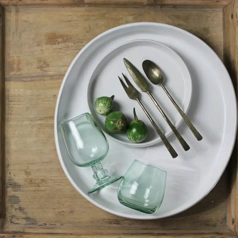 Handmade KuSmalli Platter, Ceramic - Small Set Of 2 By HomArt