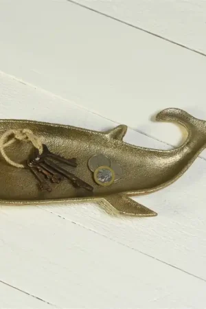 High Quality Whale Plate, Brass Set Of 2 By HomArt