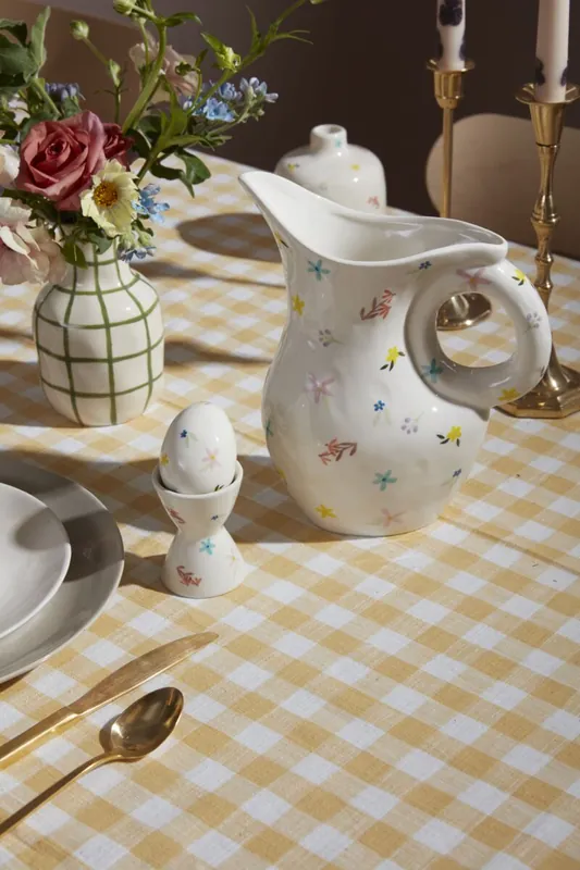 Reduced Price Ditsy Floral Pitcher 7.5"x 4"x 9.5" By Accent Decor