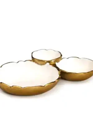 Enamel Trio Bowl Set Of 3 By Tozai Home Last Chance