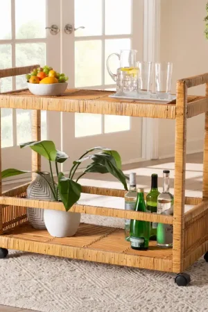 While Supplies Last Baxton Studio bali & pari Genet Modern Bohemian Natural Brown Rattan a