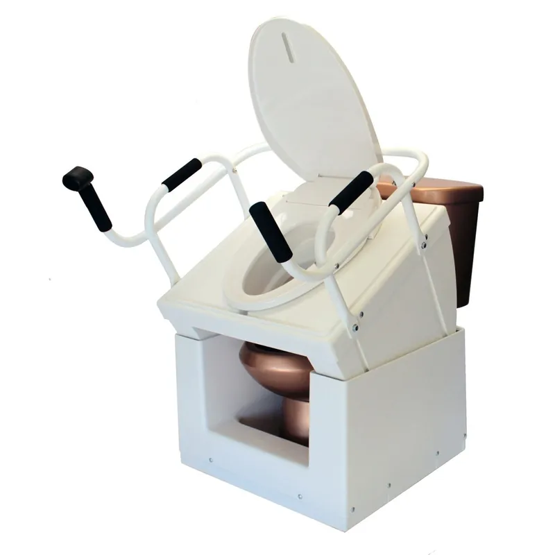 Don’t Miss Out Throne Buttler 37" Powered Toilet Lift Chair With 26" Standard Handle Bar, Bidet Seat and Fitted Splash Guard