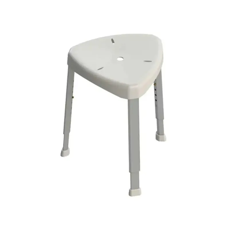 Deal HealthCraft White Height Adjustable Shower Stool