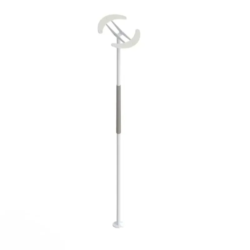 Budget HealthCraft SuperPole White With Angled Ceiling Plate Safety Pole
