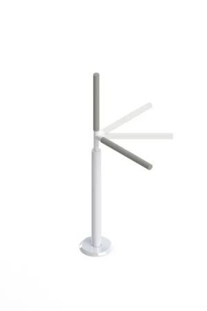 Get Yours HealthCraft Advantage Rail 17" White Floor Mounted Standard Grab Bar
