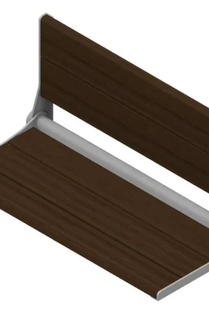 Latest Invisia SerenaSeat 32" ADA Walnut Stained Bamboo With Chrome Frame Fold Down Shower Seat