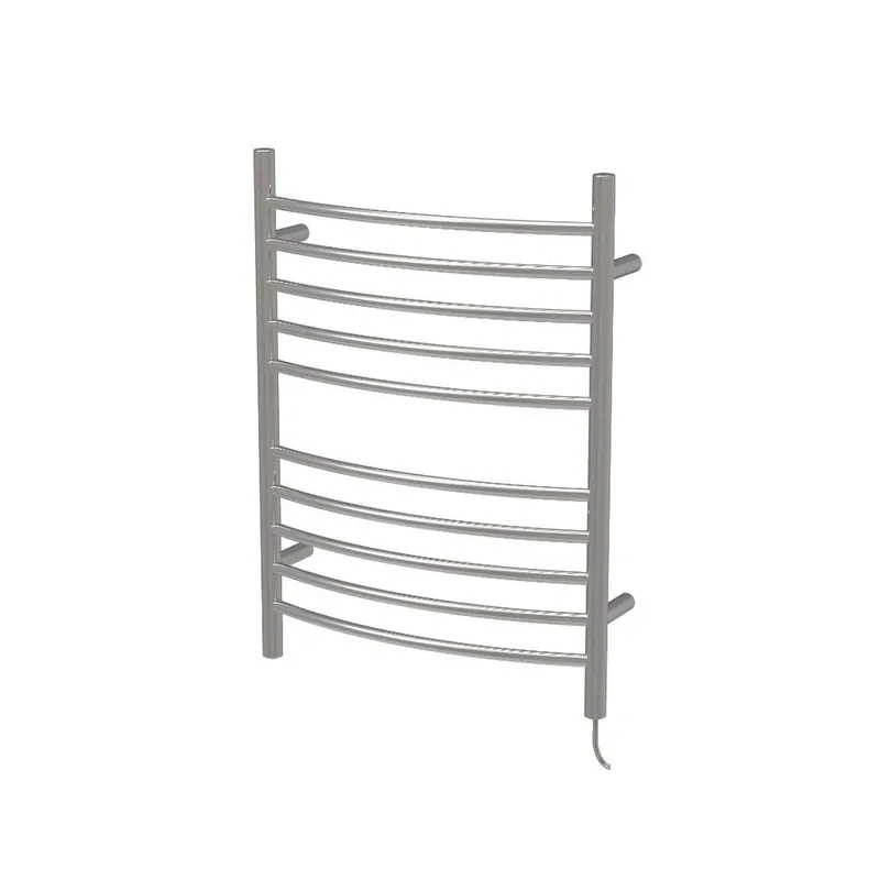 Amba Radiant Curved 10-Bar Polished Stainless Steel Plug-In Towel Warmer With Integrated On/Off Switch Sale