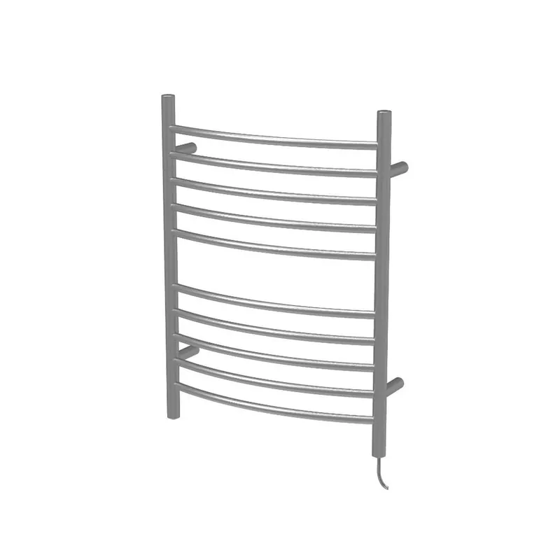 Amba Radiant Curved 10-Bar Brushed Stainless Steel Plug-In Towel Warmer With Integrated On/Off Switch Hot Deal