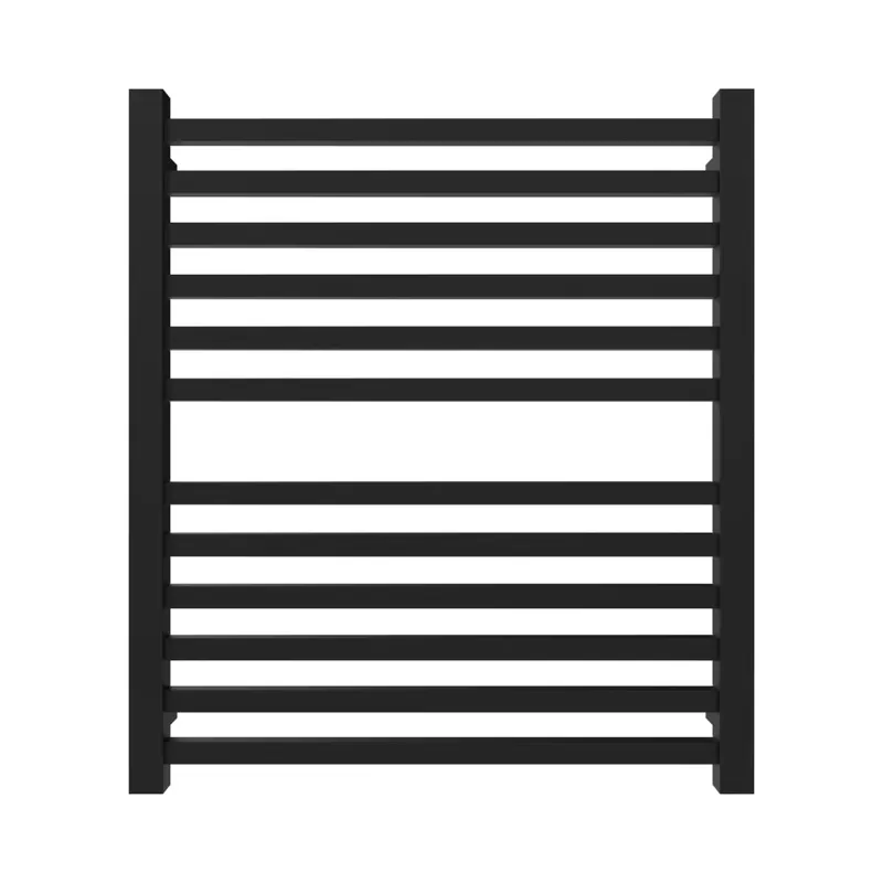 Best Choice Amba Quadro Q2932 12-Bar Matte Black Hardwired Towel Warmer
