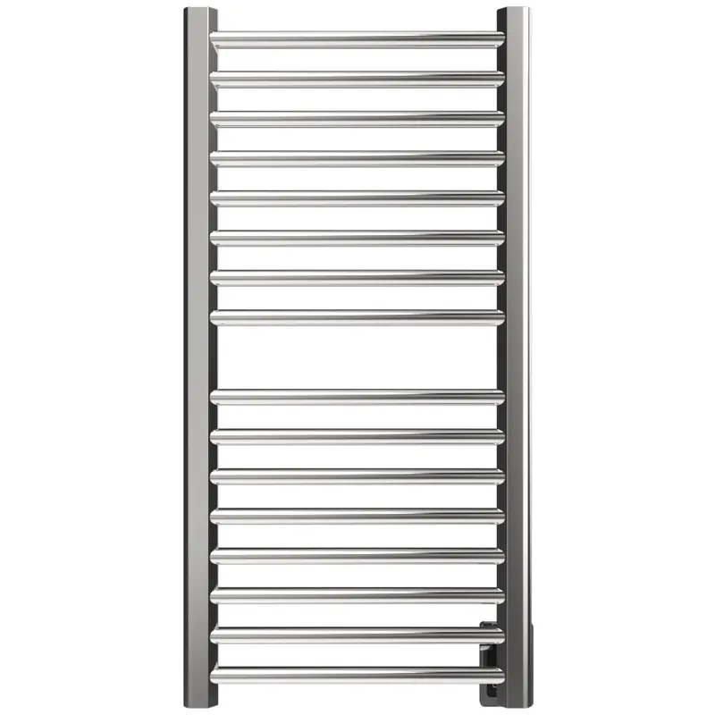 Premium Amba Sirio S2142 16-Bar Polished Stainless Steel Hardwired Towel Warmer