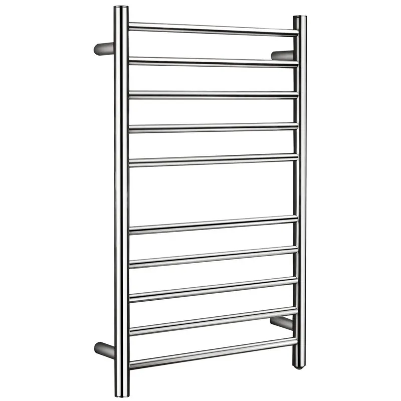Seasonal Sale ANZZI Bali Series 10-Bar Polished Chrome Wall-Mounted Electric Towel Warmer Stainless Steel Rack