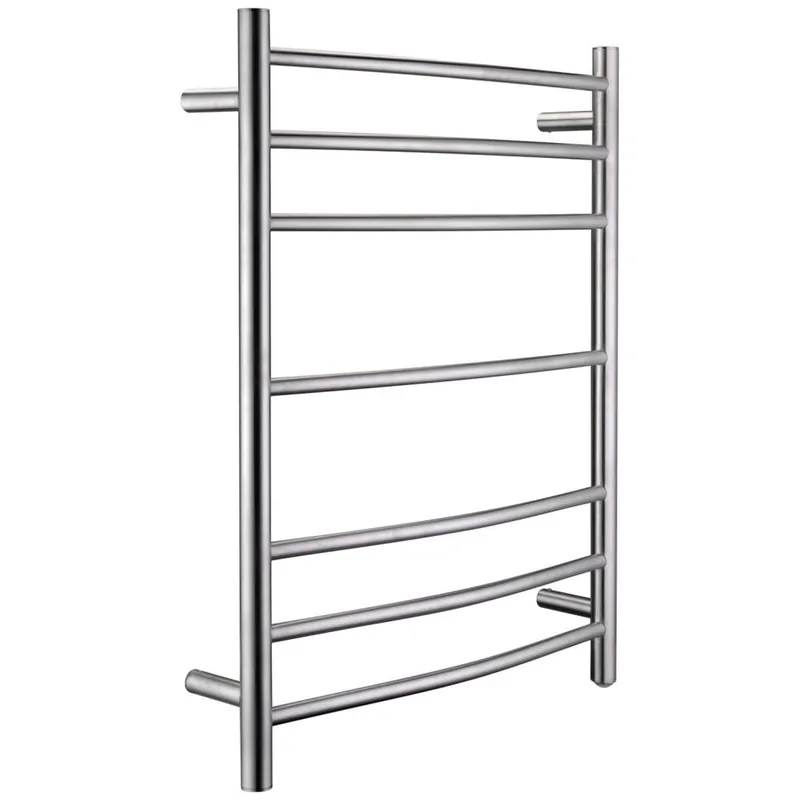 Mega Sale ANZZI Gown Series 7-Bar Stainless Steel Brushed Nickel Wall-Mounted Electric Towel Warmer Rack