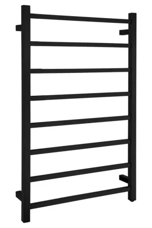 ANZZI Bell Series 8-Bar Matte White Wall-Mounted Electric Towel Warmer Stainless Steel Rack New Release