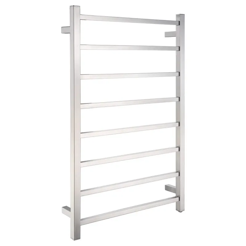 ANZZI Bell Series 8-Bar Polished Chrome Wall-Mounted Electric Towel Warmer Stainless Steel Rack Exclusive