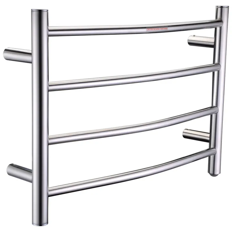 ANZZI Glow Series 4-Bar Stainless Steel Polished Chrome Wall-Mounted Electric Towel Warmer Rack Must Have