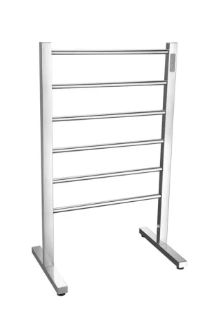 Trusted Brand ANZZI Kiln Series 6-Bar Polished Chrome Stainless Steel Floor Mounted Electric Towel Warmer Rack