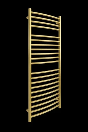 Cozy in Paris Hestia 24" x 59" 210 W 716 BTU Gold Electric Heating Wall-Mounted Towel Warmer Hot Picks