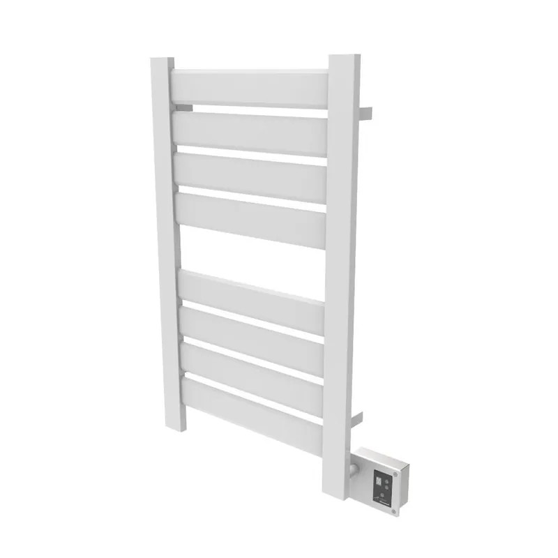 Must Have Amba Vega 22" x 33" 8-Bar White Hardwired Towel Warmer