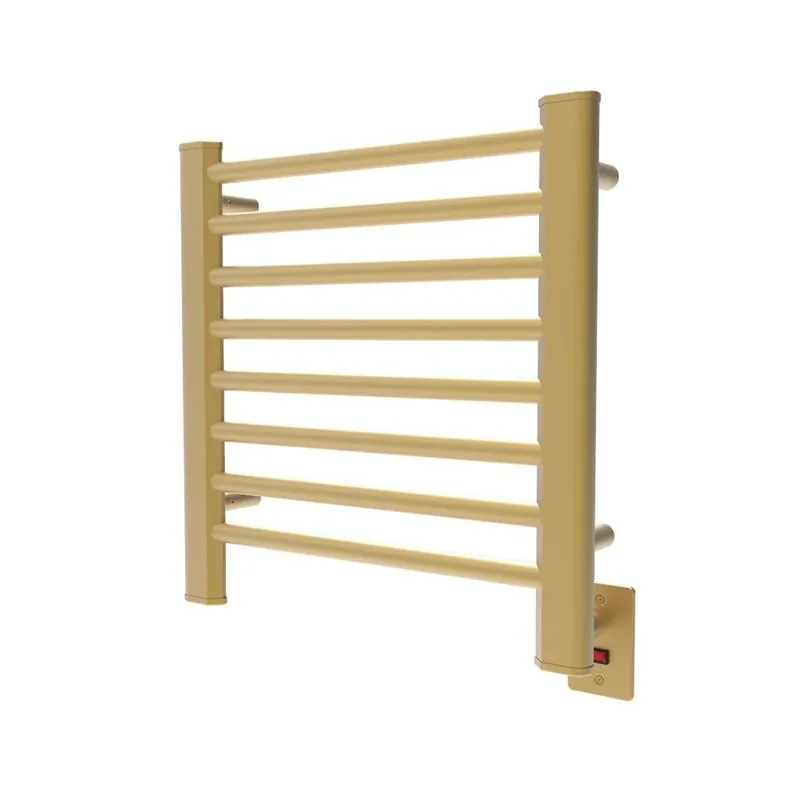 Amba Sirio 21" x 21" 8-Bar Satin Brass Hardwired Towel Warmer Flash Sale