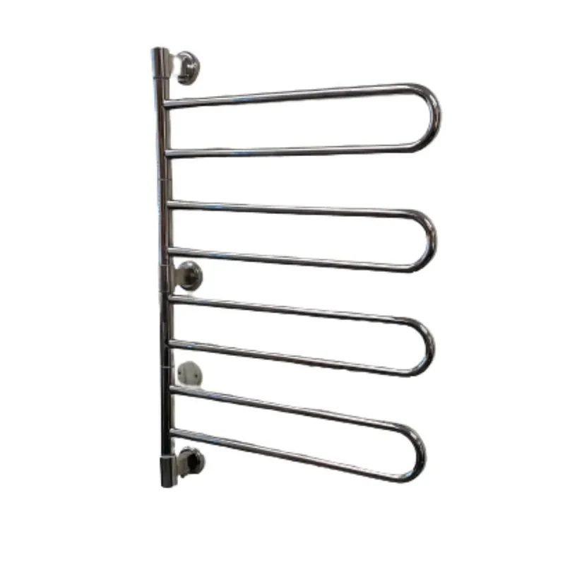 Free Delivery Amba Swivel Jill 8-Bar Polished Stainless Steel Plug-in Towel Warmer